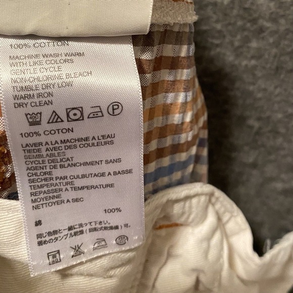 Tommy Bahama Shorts Mens 40‎ Gingham Plaid Chino Seersucker Cotton Snap Pockets - Picture 11 of 12